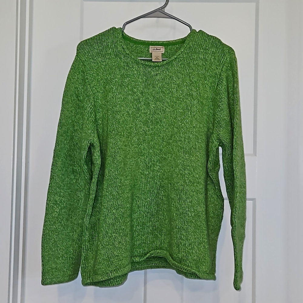 L.L Beam XL Limeish color Sweater